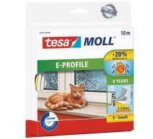 Tesamoll 5445, 9 mm x 4 mm x 100 m E-Profil, wei�, TESA