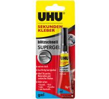 48720, 10 g Tube, Infokarte UHU Blitzschnell, Supergel, UHU