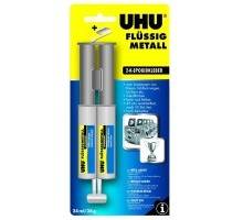 45960, 25 ml Doppelkartusche UHU Fluessigmetall, 2K-Klebstoff, UHU