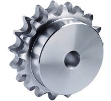 17-06B-2 3/8'' X 7/32'' Kettenrad Duplex, einseitige Nabe, Handelsware