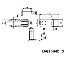 GK 10/20 Gabelkopf, DIN 71752, Fluro