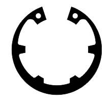 JK 18 Sicherungs-K-Ring, DIN 984, Seeger