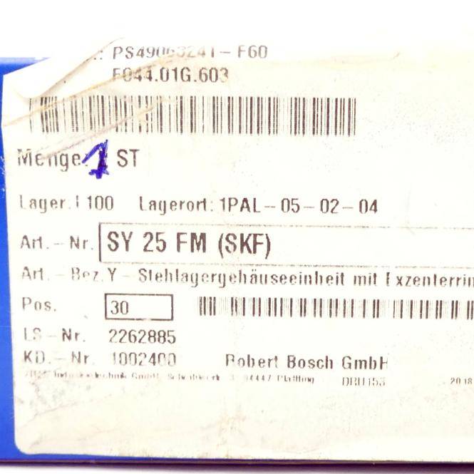 SKF Stehlager-Kugellagereinheit (SY 25 FM)