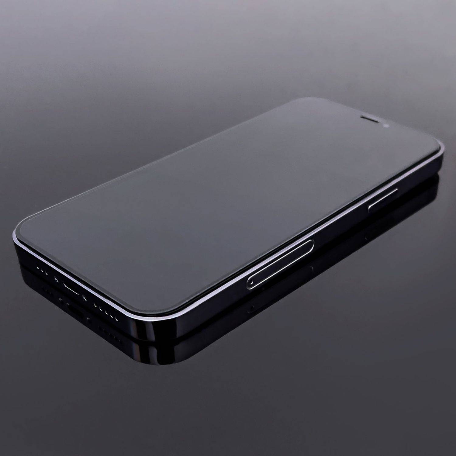 2x Tempered Glass Full Glue Super Robust Schutzglas Vollbild Hartglas mit Rahmen Case Friendly für iPhone 14 Pro Max