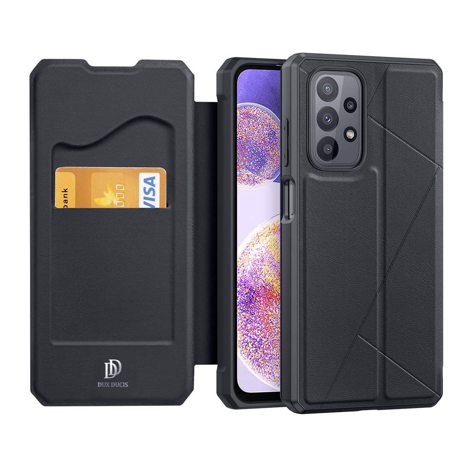DUX DUCIS Skin X Holster Cover Etui Handy-Hülle kompatibel mit Samsung Galaxy A73 5G Schwarz
