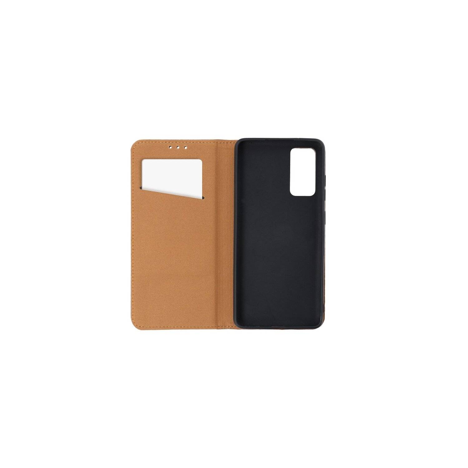 Smart Pro Echt Buchtasche Leder Tasche Lederbuch Hülle Cover Case Handy-Hülle kompatibel mit iPhone 14 Plus Braun