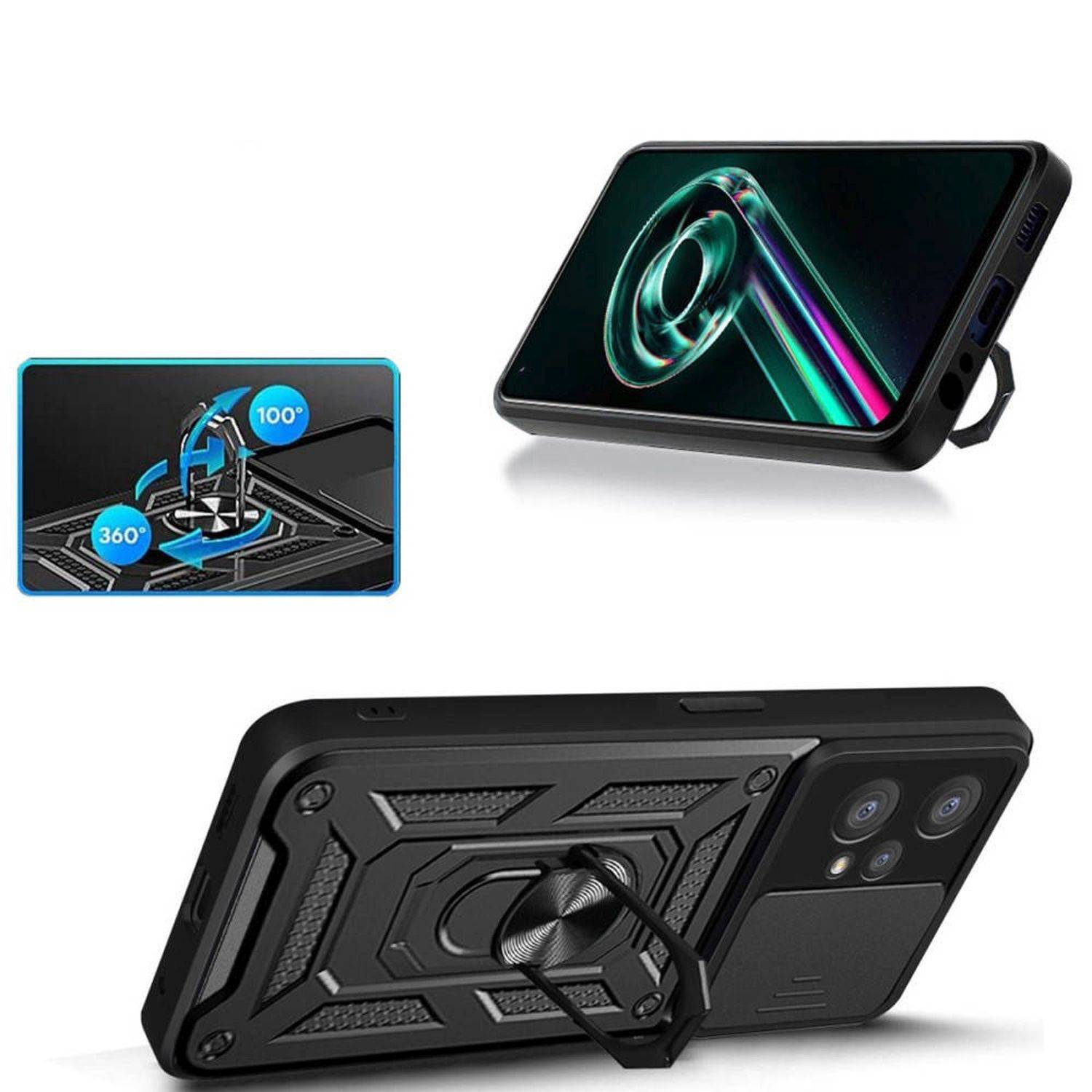 CamShield Armor Hülle kompatibel mit iPhone SE Case Kameraschutz Ringhülle Halter Stoßfest