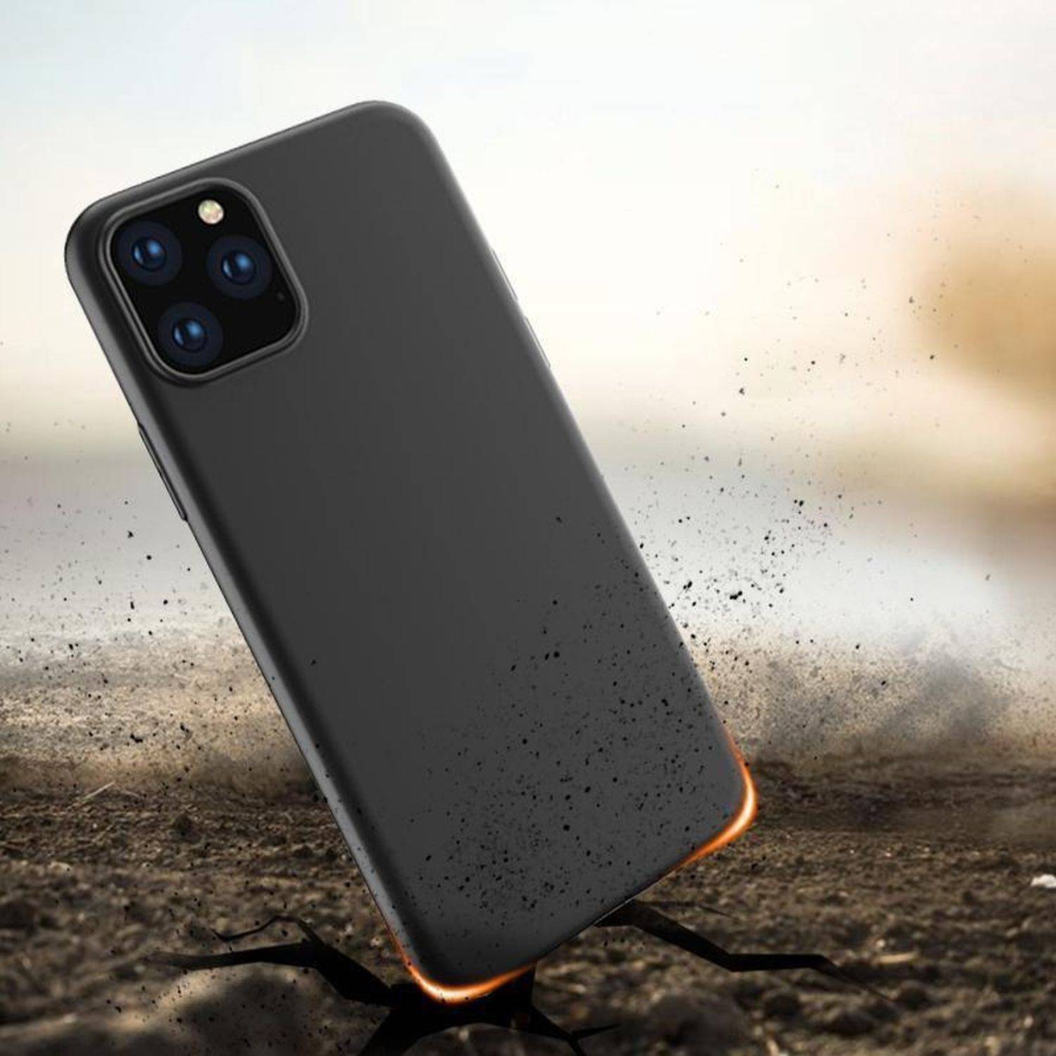 Silikon Hülle Basic kompatibel mit OnePlus 10 Pro Case TPU Soft Handy Cover Schutz Schwarz