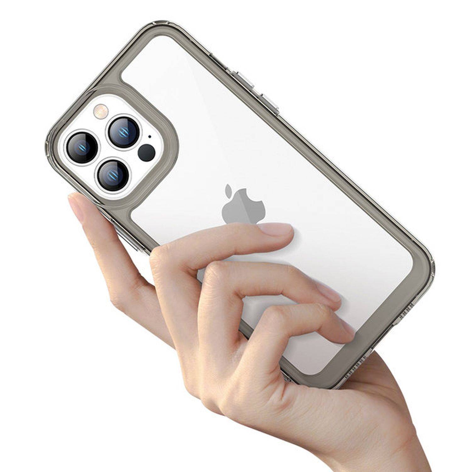 Outer Space Case Hülle Cover Handy-Hülle Schutz Hardcover Gelrahmen kompatibel mit iPhone 13 Pro Max Transparent
