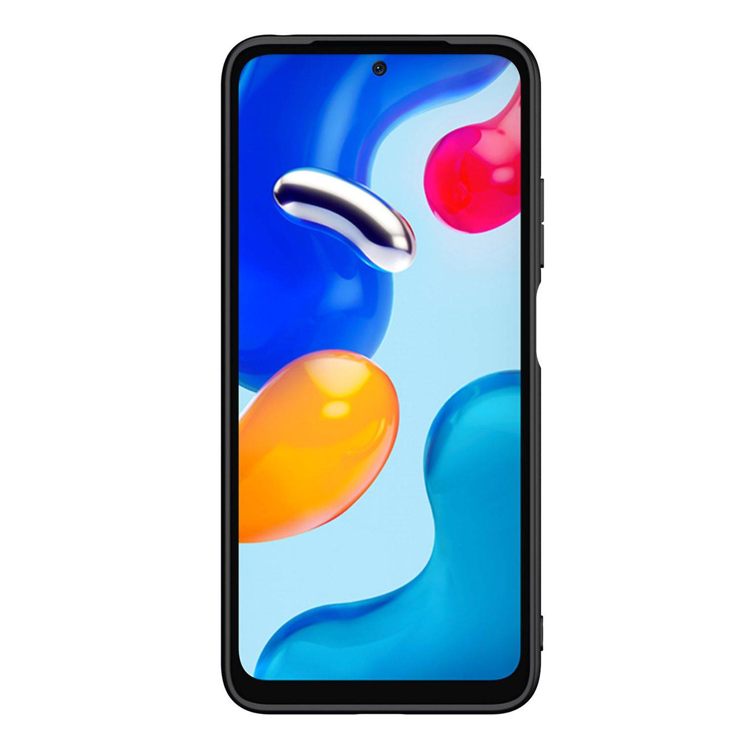Nillkin Textured Case verstärktes Gehäuse mit Gelrahmen kompatibel mit Xiaomi Redmi Note 11S / Note 11 schwarz