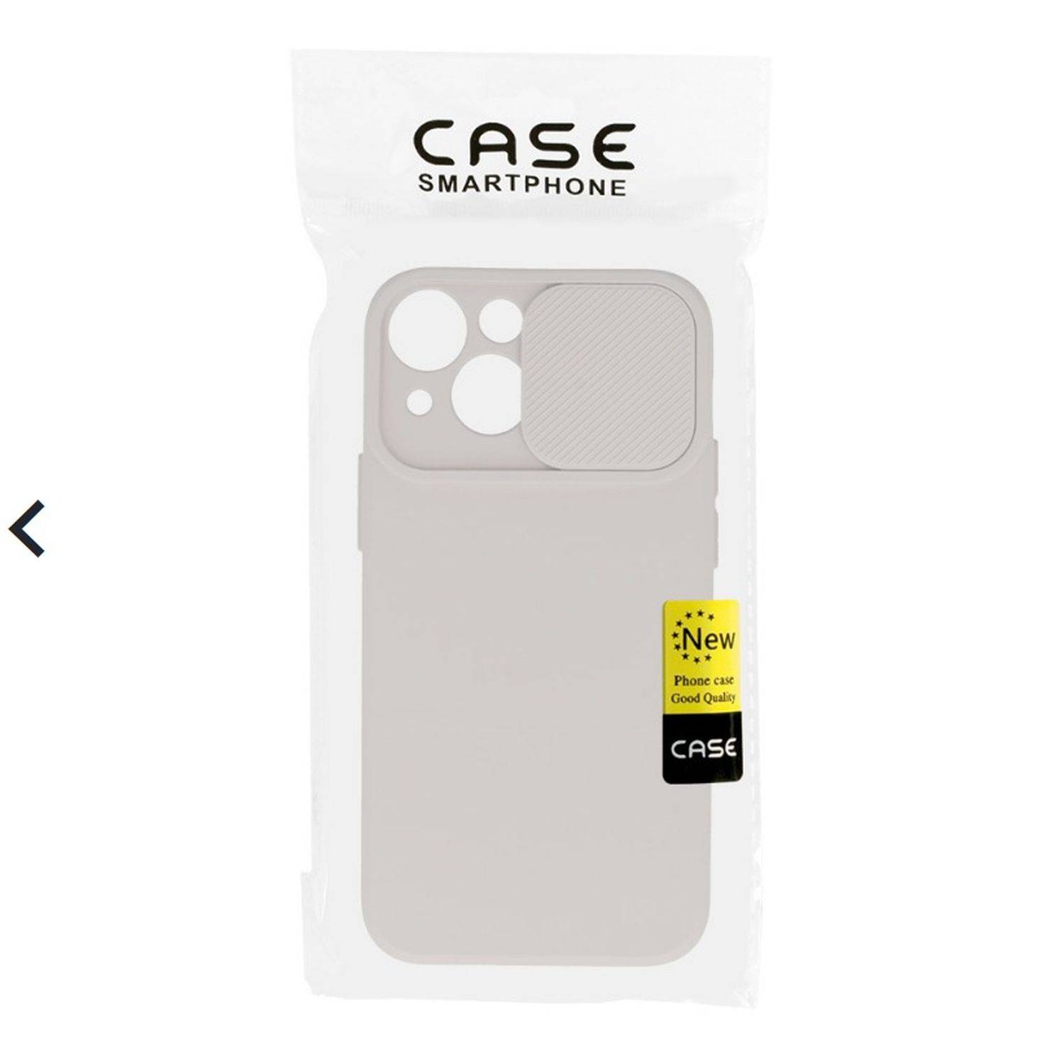 CamShield Silikon Cover Case Slim Handyhülle Schutzhülle mit Kameraschutz Kameraabdeckung für Samsung Galaxy A23 Beige