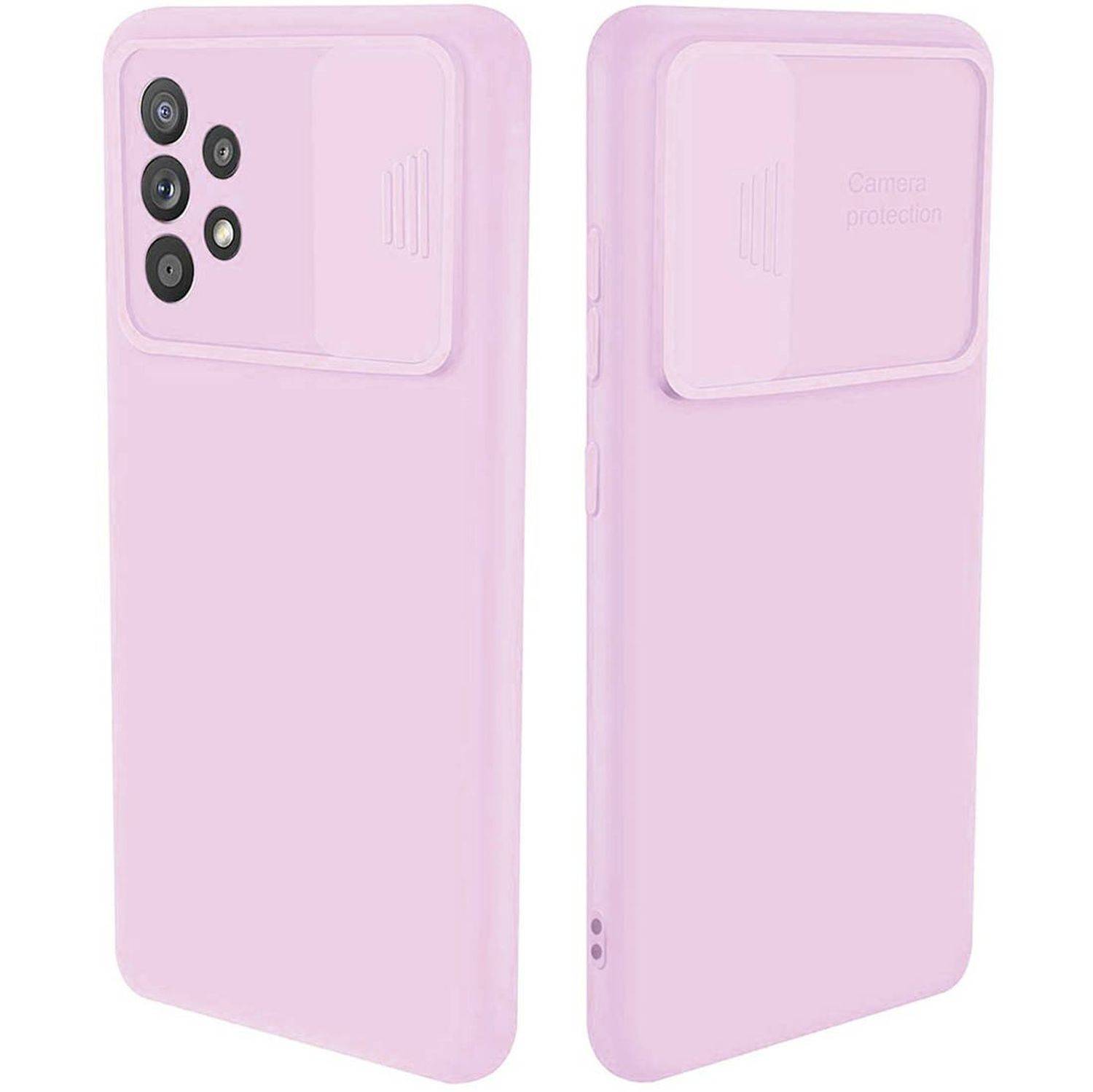 CamShield Silikon Cover Case Slim Handyhülle Schutzhülle mit Kameraschutz Kameraabdeckung für Xiaomi Redmi 10 2022 Lila