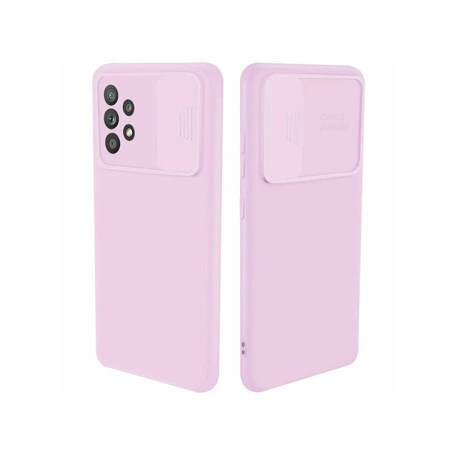 CamShield Silikon Cover Case Slim Handyhülle Schutzhülle mit Kameraschutz für Xiaomi Redmi Note 11 Pro 5G Lila