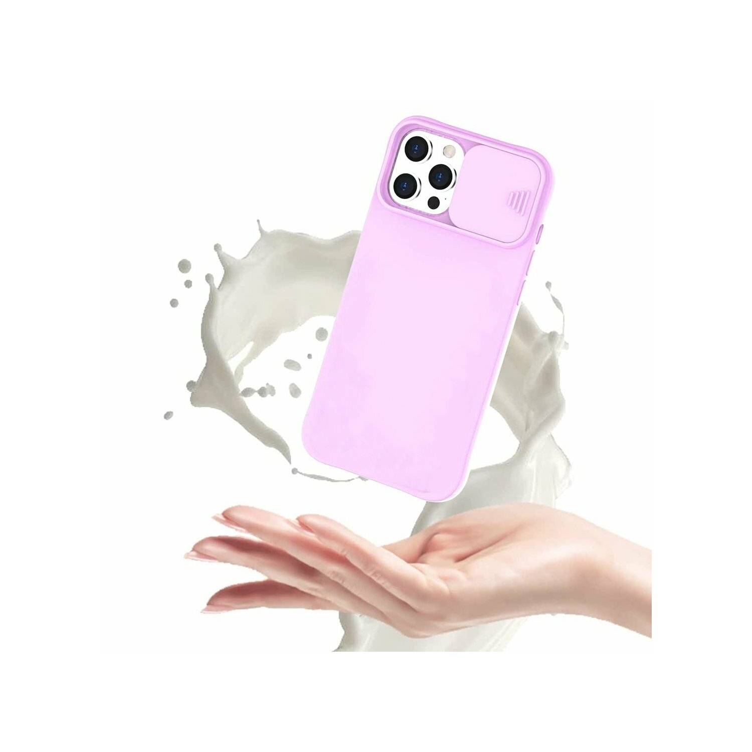 CamShield Silikon Cover Case Slim Handyhülle Schutzhülle mit Kameraschutz für Xiaomi Redmi Note 11 Pro 5G Lila