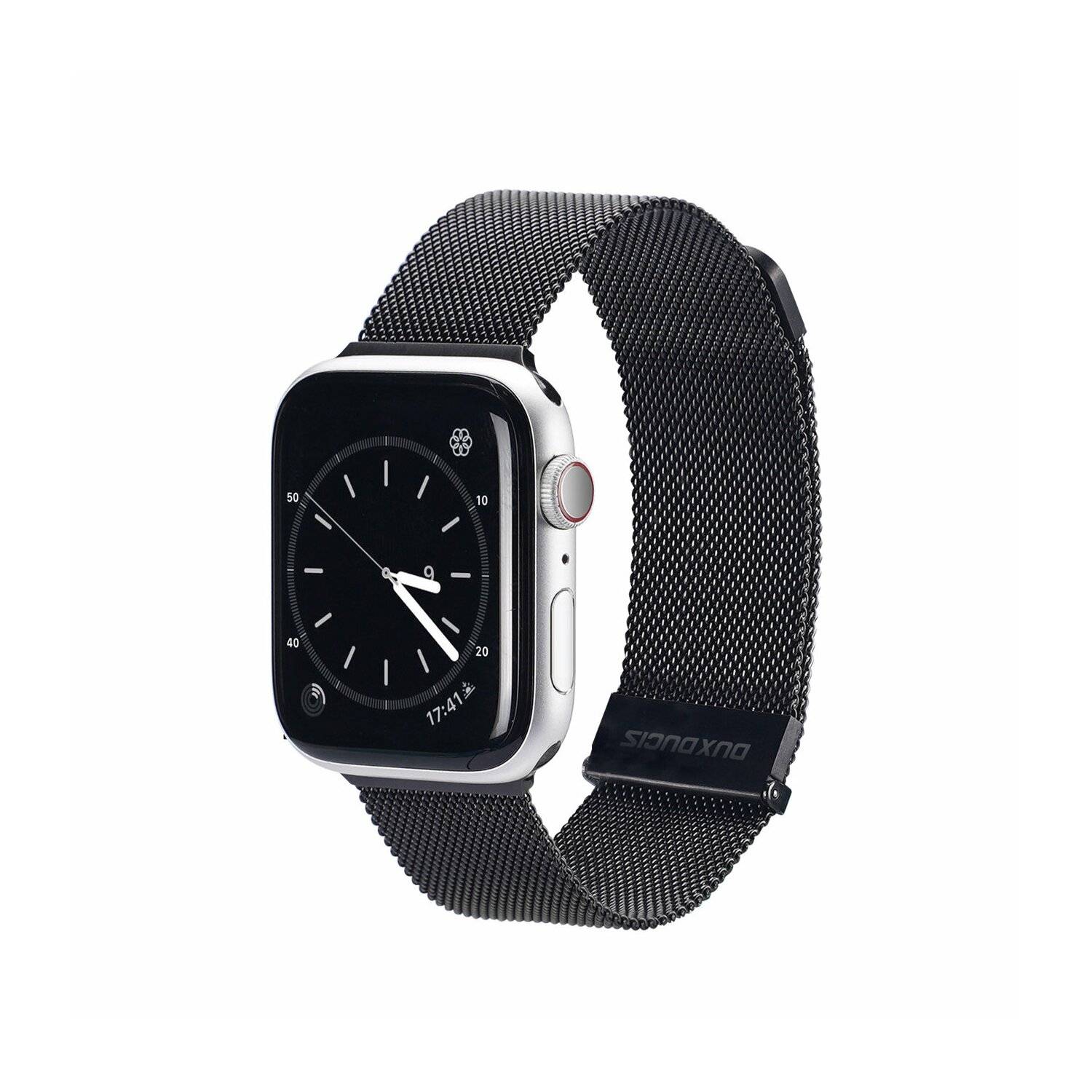 Dux Ducis Magnetband Uhrenarmband kompatibel mit Watch 7 / SE Gehäuse 41/40/38 mm Schwarz