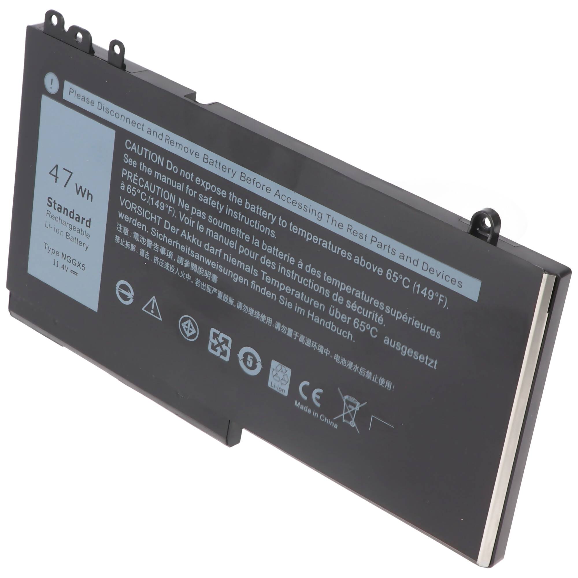 Akku passend für Dell Latitude E5270, E5470, Li-Polymer, 11,4V, 4120mAh, 47Wh
