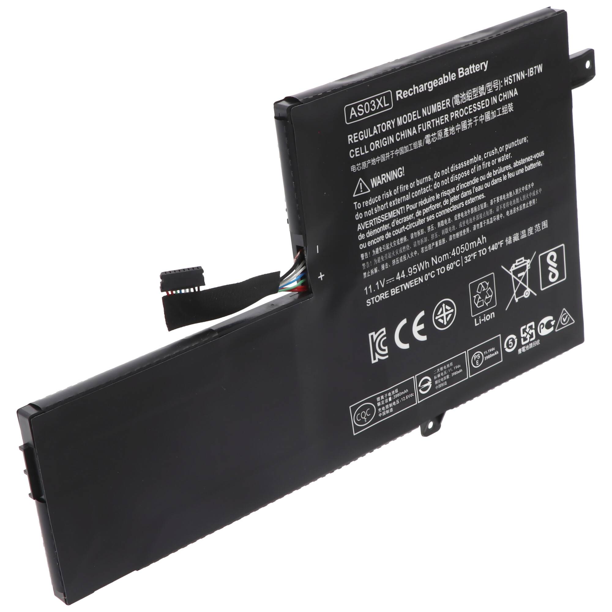 Akku passend für HP Chromebook 11 G5, Li-Polymer, 11,1V, 4050mAh, 45Wh