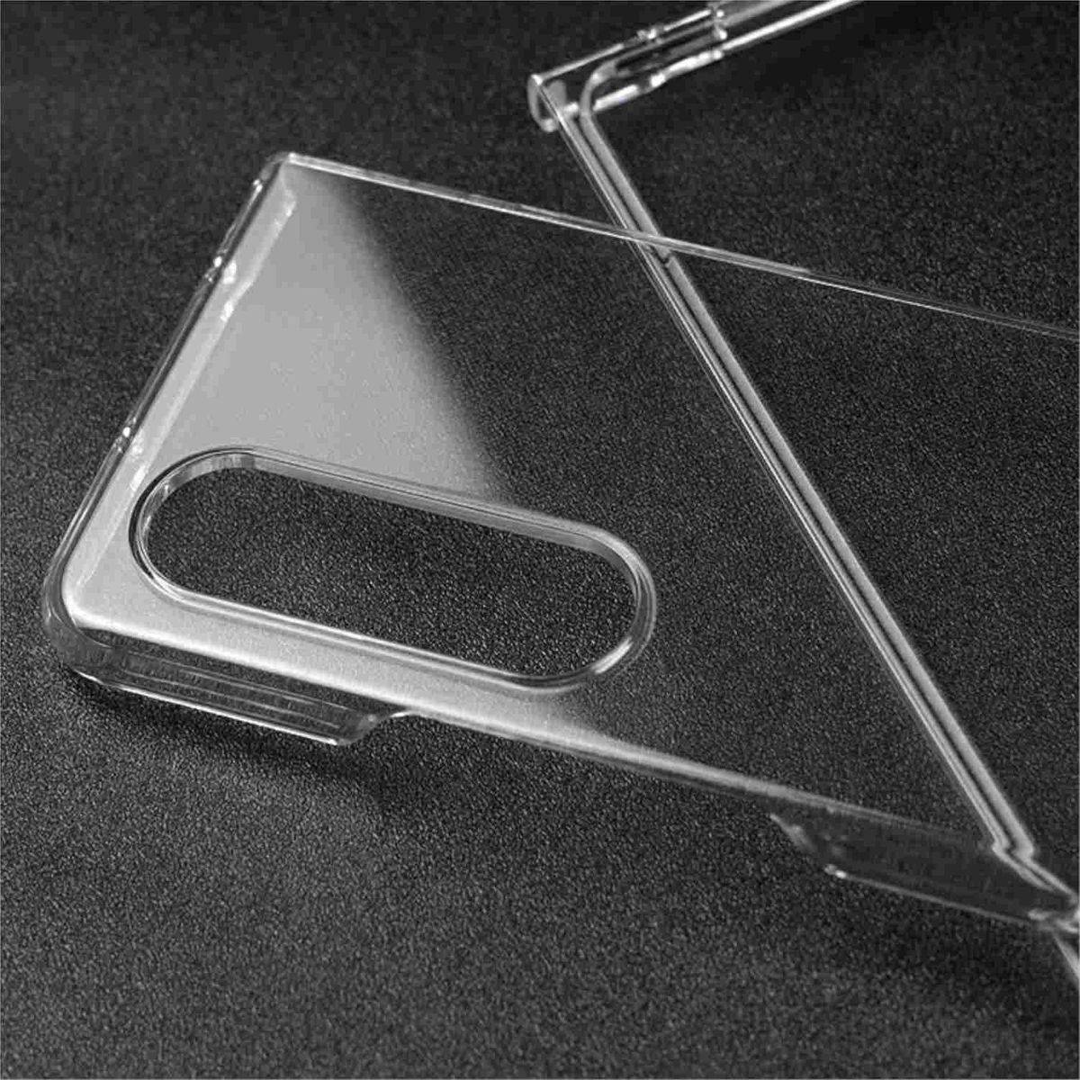 Für Samsung Galaxy Z Fold4 5G Design Hart Cover Handy Tasche Hülle Etuis Transparent