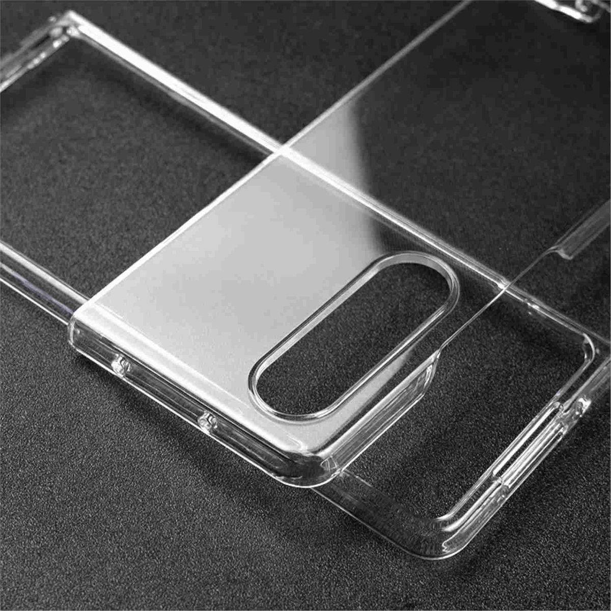 Für Samsung Galaxy Z Fold4 5G Design Hart Cover Handy Tasche Hülle Etuis Transparent