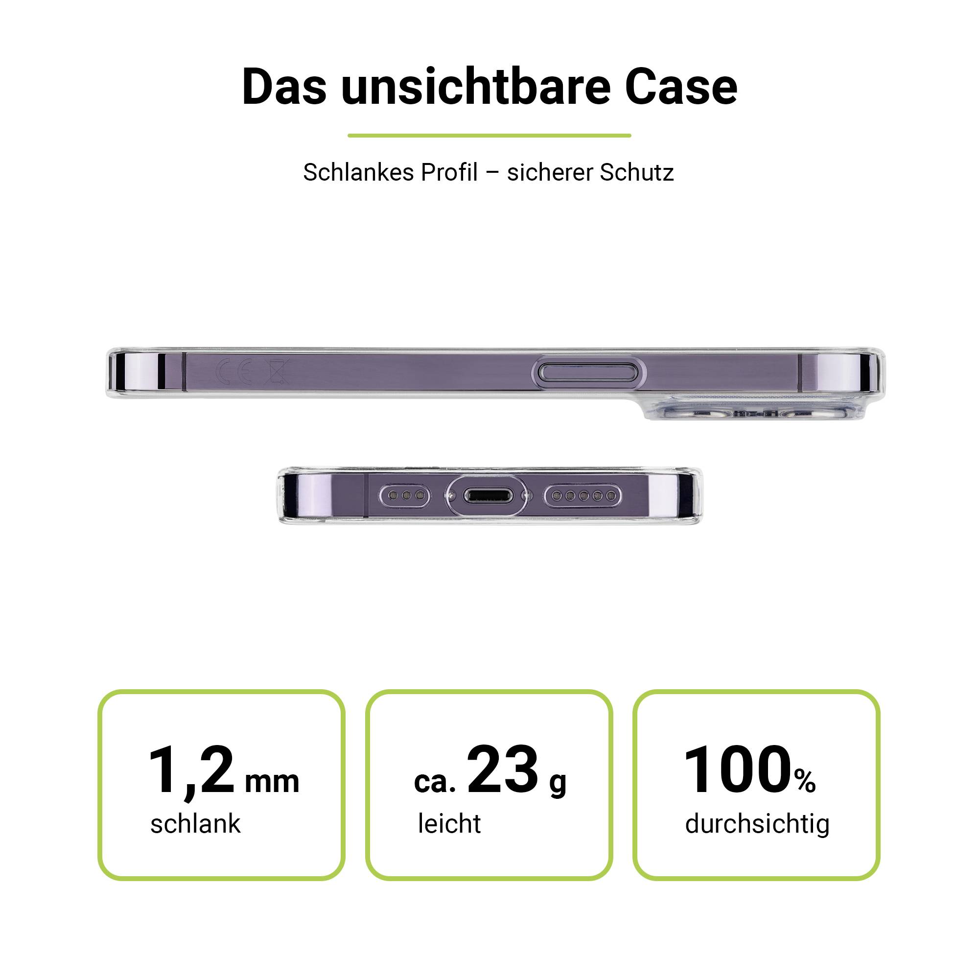 NoCase, Ultra Dünne, Elastische und Durchsichtige TPU Schutzhülle
