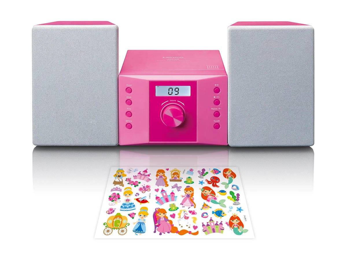 Lenco MC-013 - Microsystem - 5 Watt (Gesamt)pink