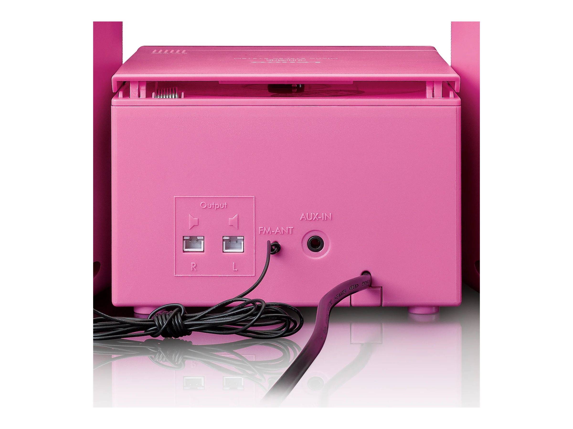 Lenco MC-013 - Microsystem - 5 Watt (Gesamt)pink