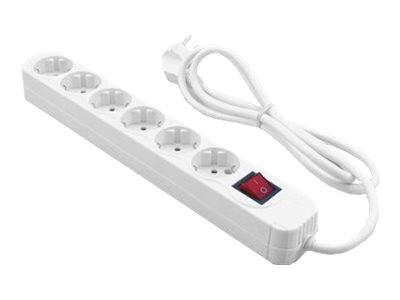 MediaRange MRCS206 - Steckdosenleiste - Ausgangsanschlüsse: 6
