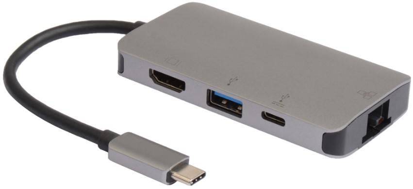 USB-C Mini Dock, USB-C zu HDMI USB A 3.0 USB-C &amp; RJ45