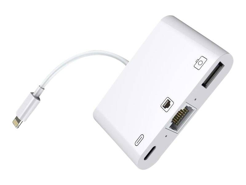 MicroConnect - Lightning auf Ethernet / USB-C / USB-A