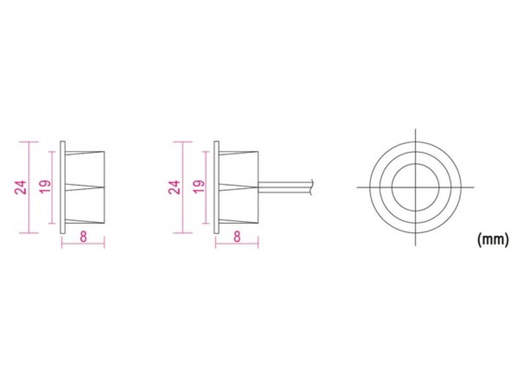 MAGNETKONTAKT - 0.1 A @ 30 VDC - NC - MIT FESTER VERDRAHTUNG