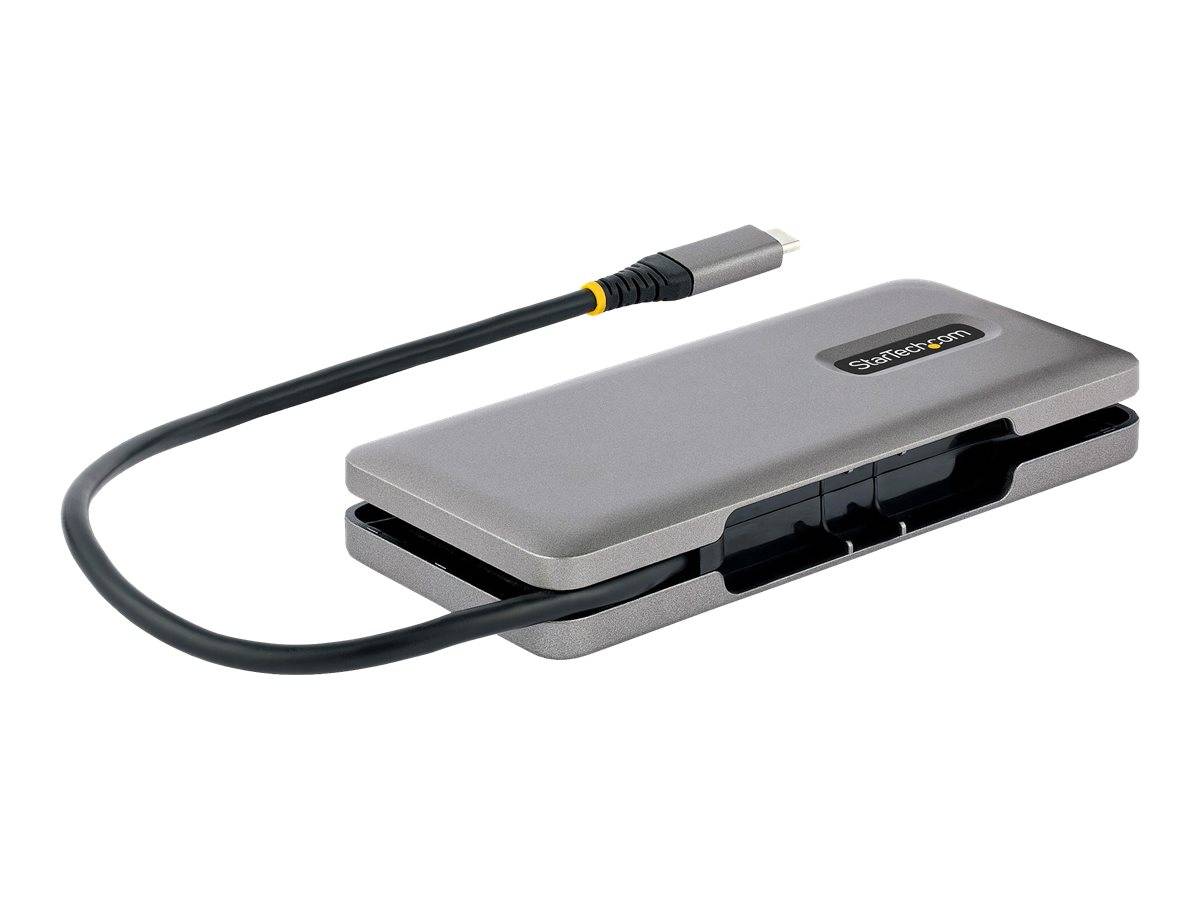 StarTech.com 4-Port USB-C Hub, 4x USB-C Ports, USB 3.1 10Gbps, Portable USB C Hub with 100W Power Delivery Pass-Through,