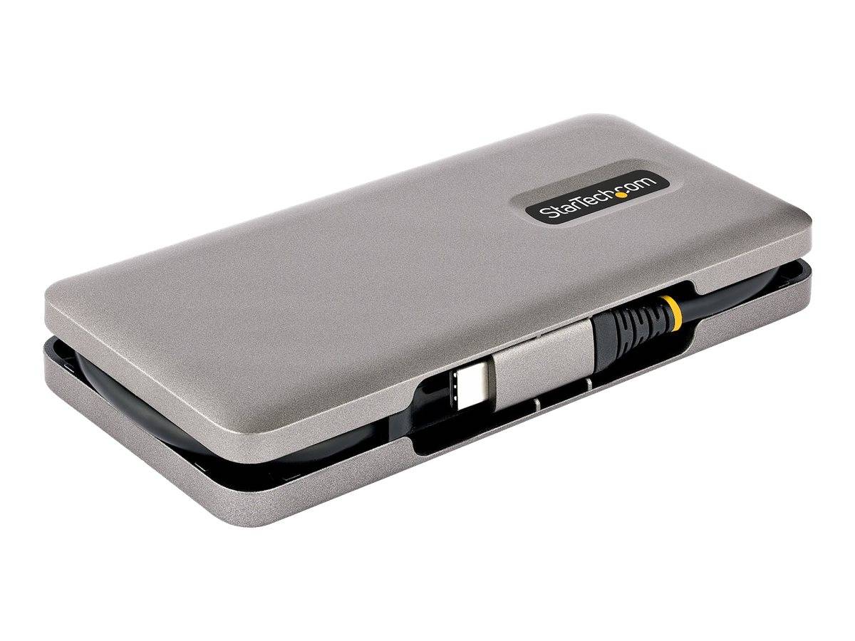 StarTech.com 4-Port USB-C Hub, 4x USB-C Ports, USB 3.1 10Gbps, Portable USB C Hub with 100W Power Delivery Pass-Through,