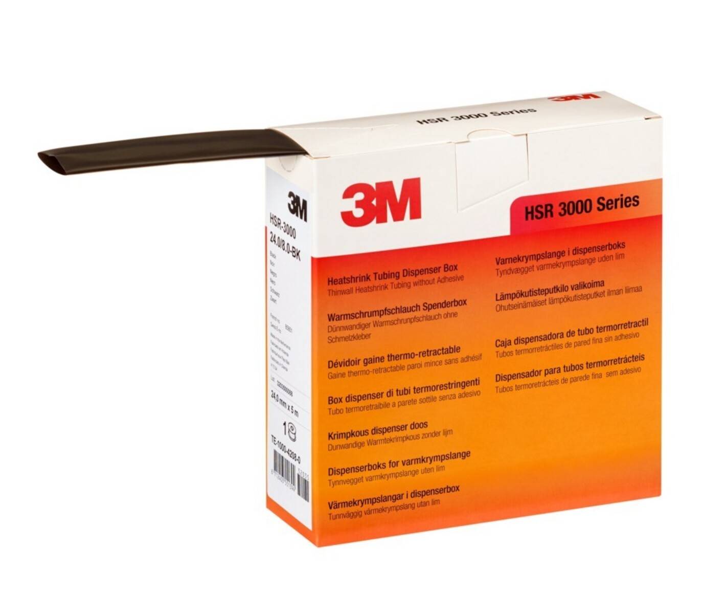 3M Deutschland Warmschrumpfschlauch Rolle HSR 3000 6,0/2,0 sw