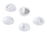 WENTRONIC - goobay - Kabelklammer - weiß (Packung mit 5)