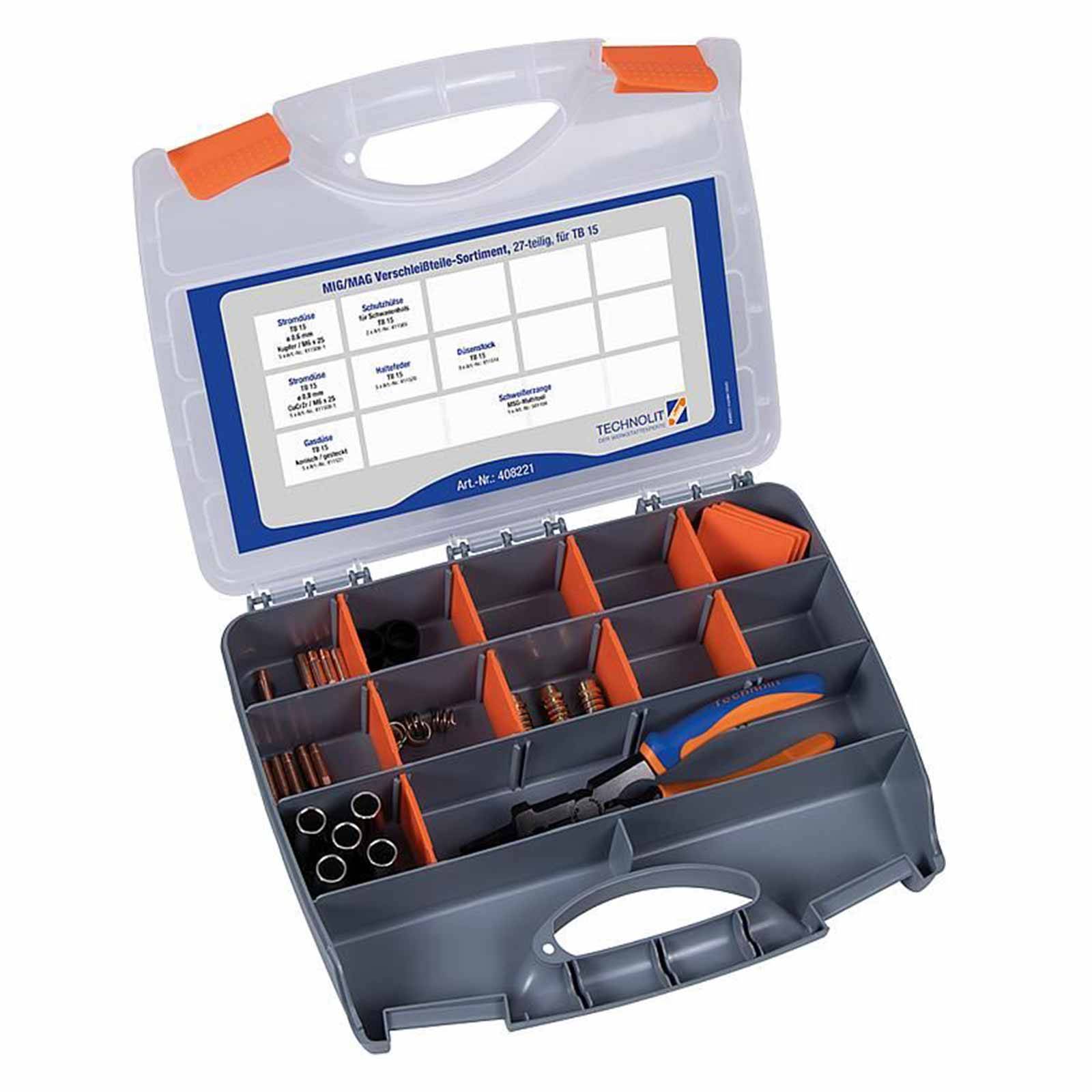 TECHNOLIT Ordnungssystem MIG/MAG TB 15 27-teilig