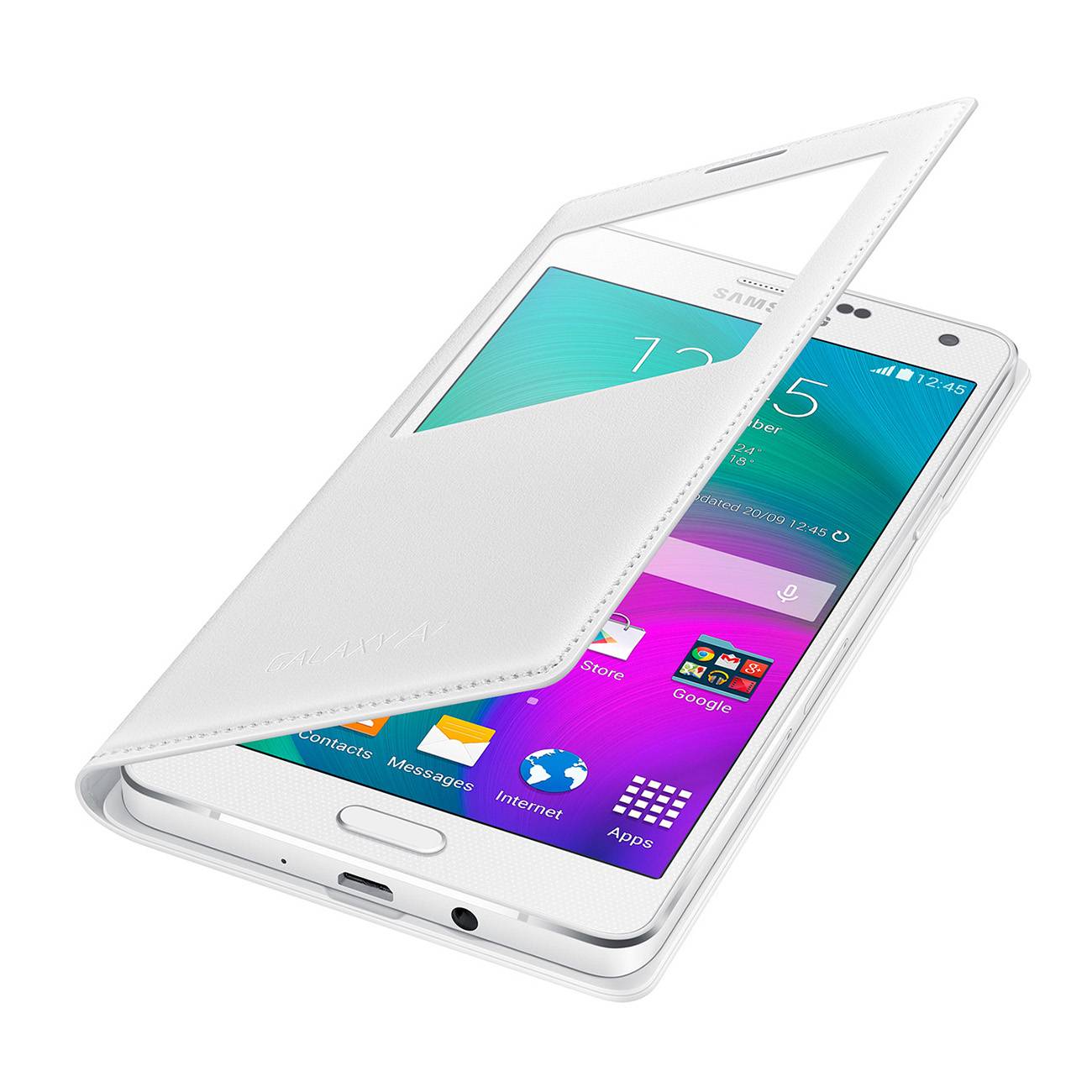 Samsung S-View Cover Galaxy A7 weiss Handyhülle