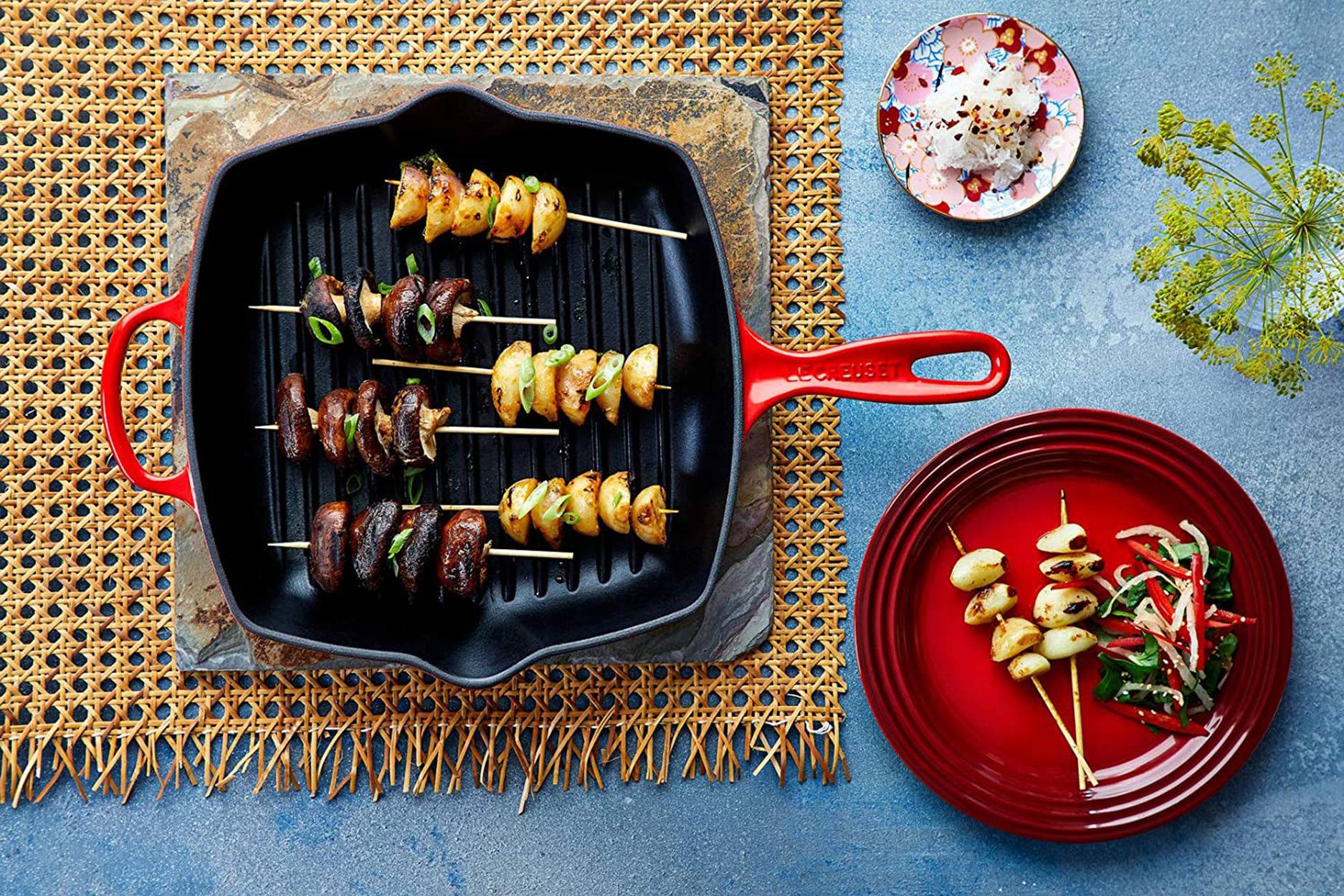 Le Creuset Grillpfanne 26 cm-rot Bratpfanne