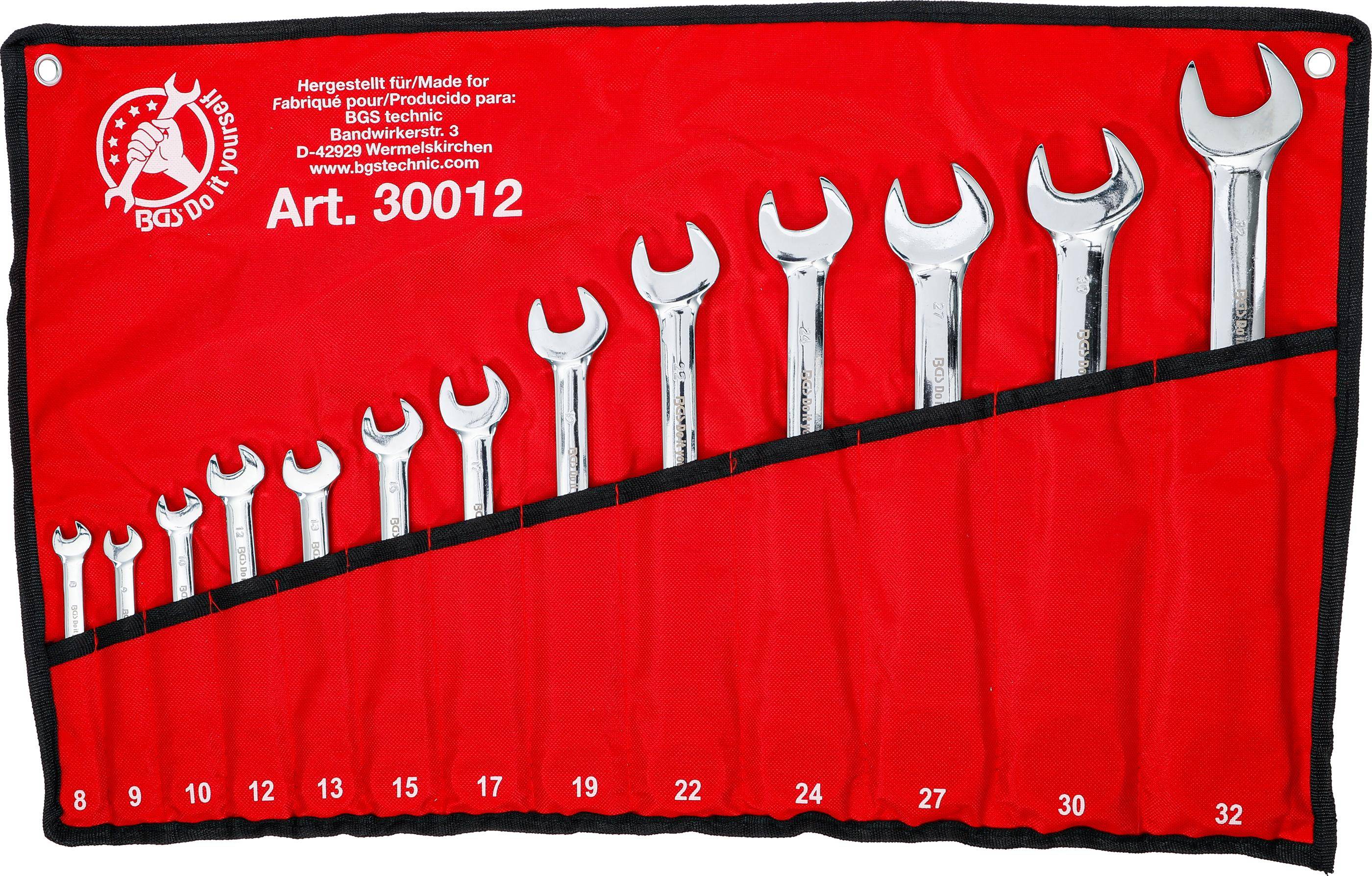 BGS Do It Yourself Ratschenring-Maulschlüssel-Satz | flexible Köpfe |