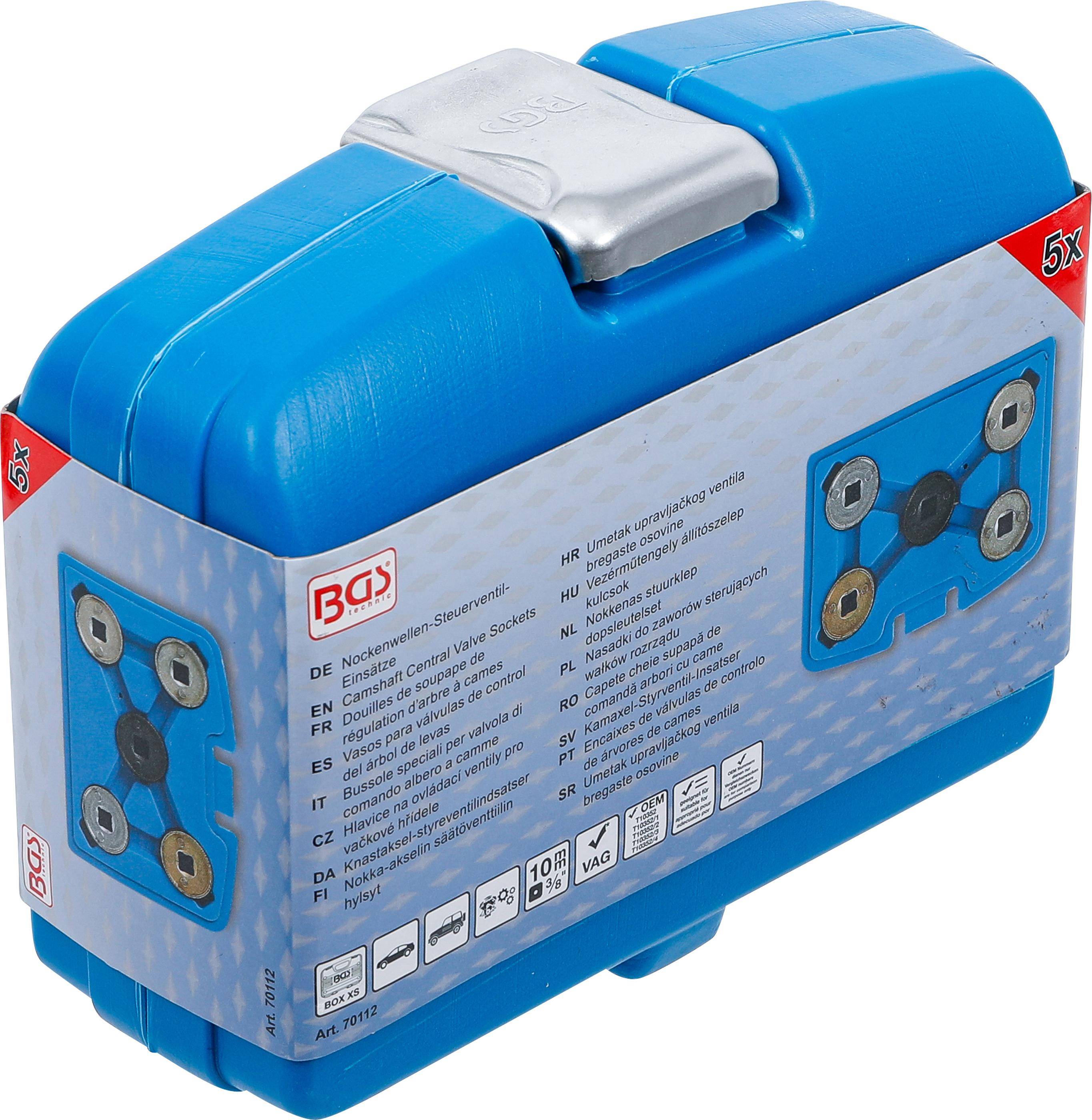 BGS Nockenwellen-Steuerventil-Einstze | fr VAG | 5-tlg.