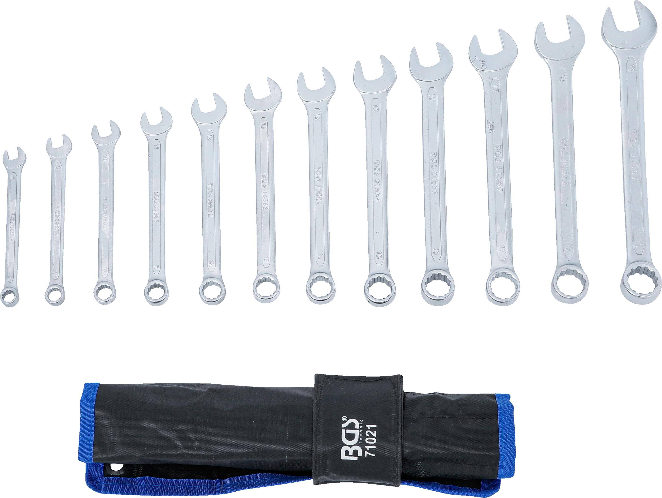 BGS technic Maul-Ringschlssel-Satz | SW 8 - 19 mm | 12-tlg.