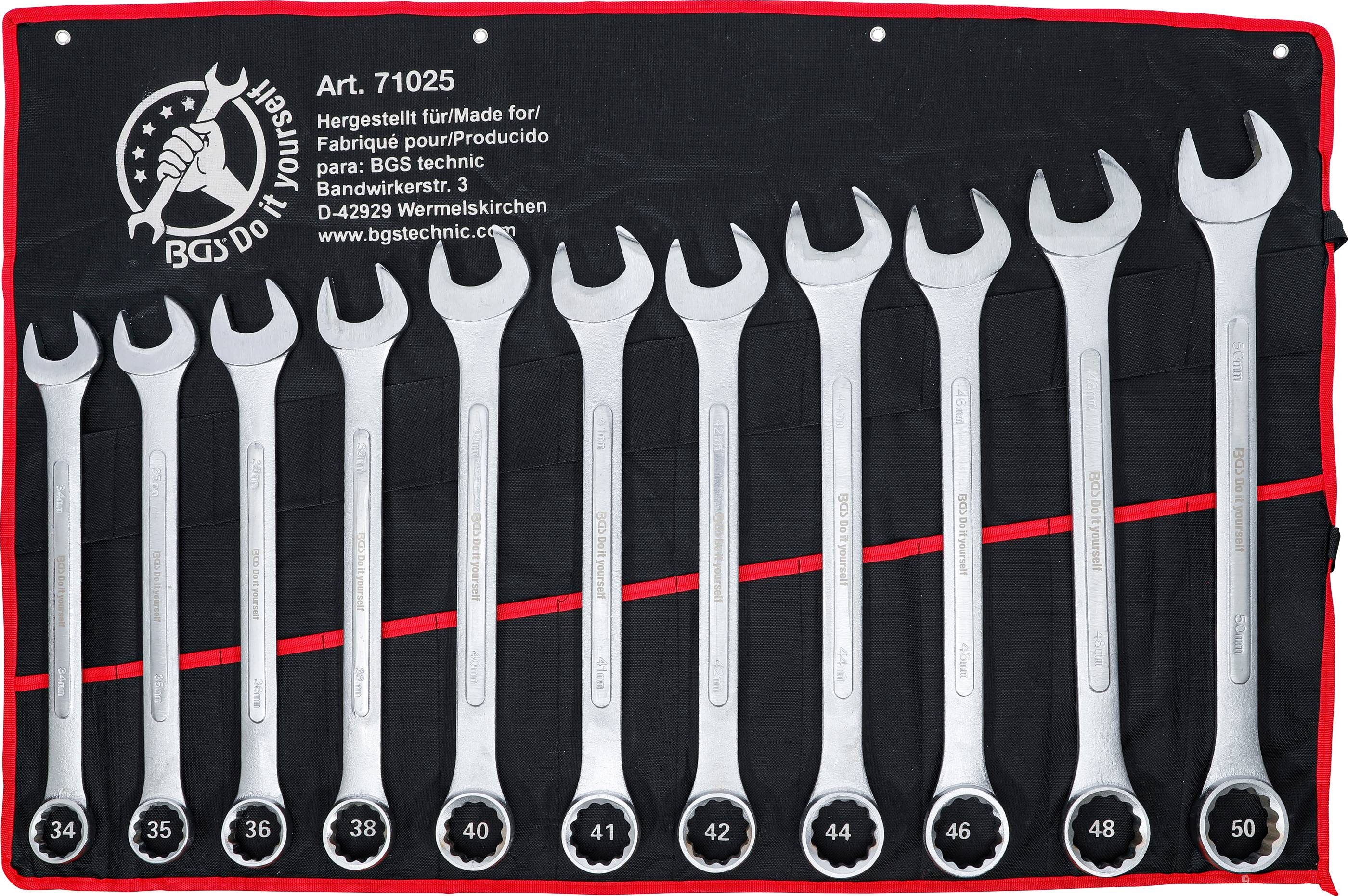 BGS Do It Yourself Maul-Ringschlssel-Satz | XXL | SW 34 - 50 mm |