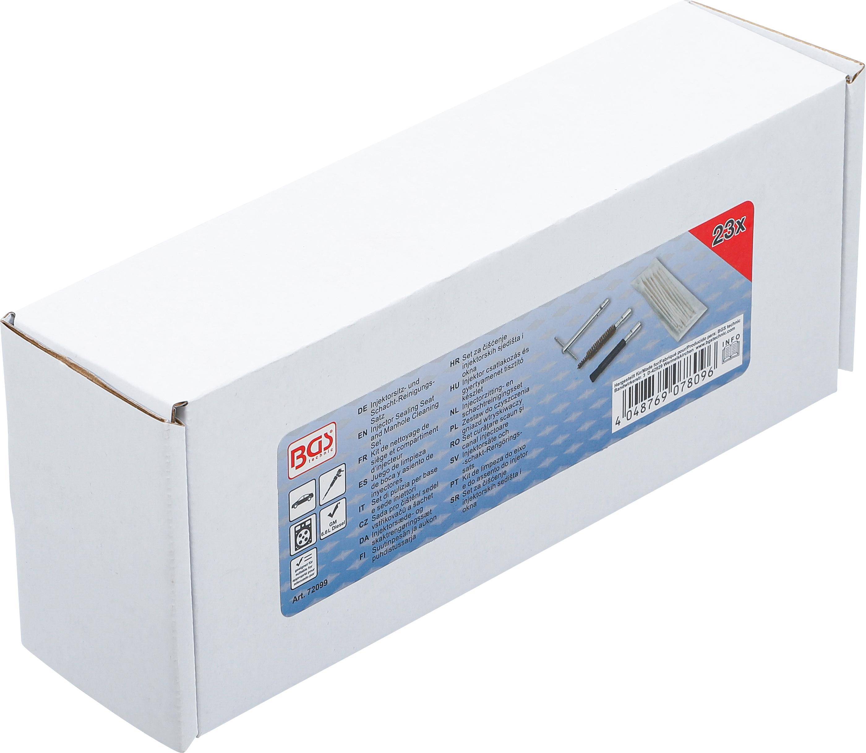BGS technic Injektorsitz- und Schacht-Reinigungs-Satz | für GM
