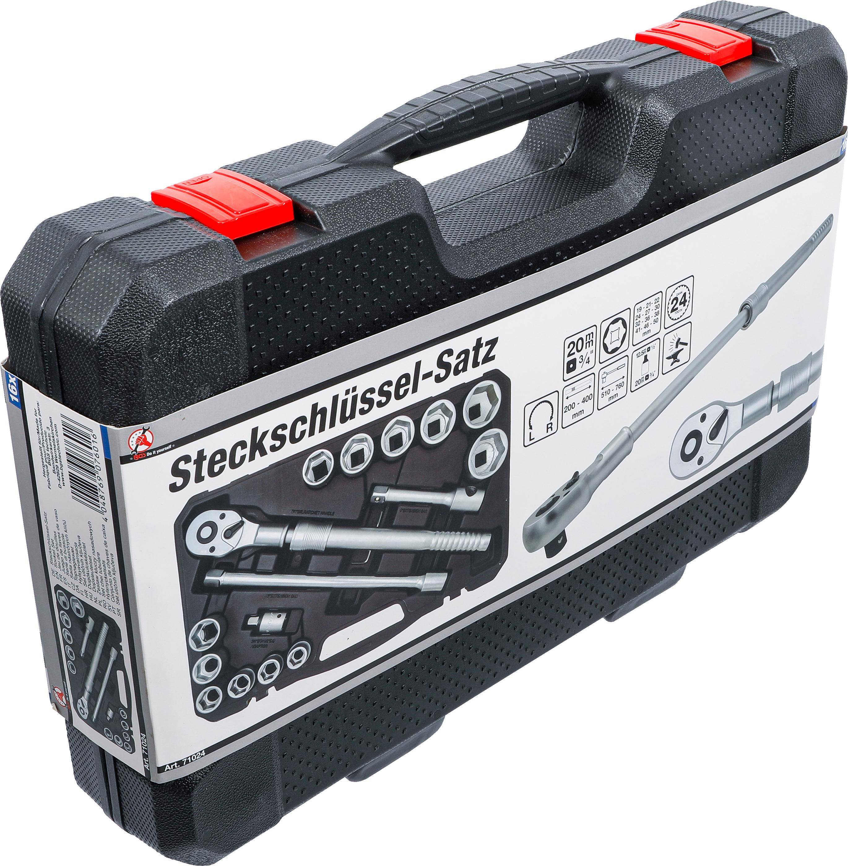 BGS Do It Yourself Steckschlssel-Satz | mit Umschaltknarre,
