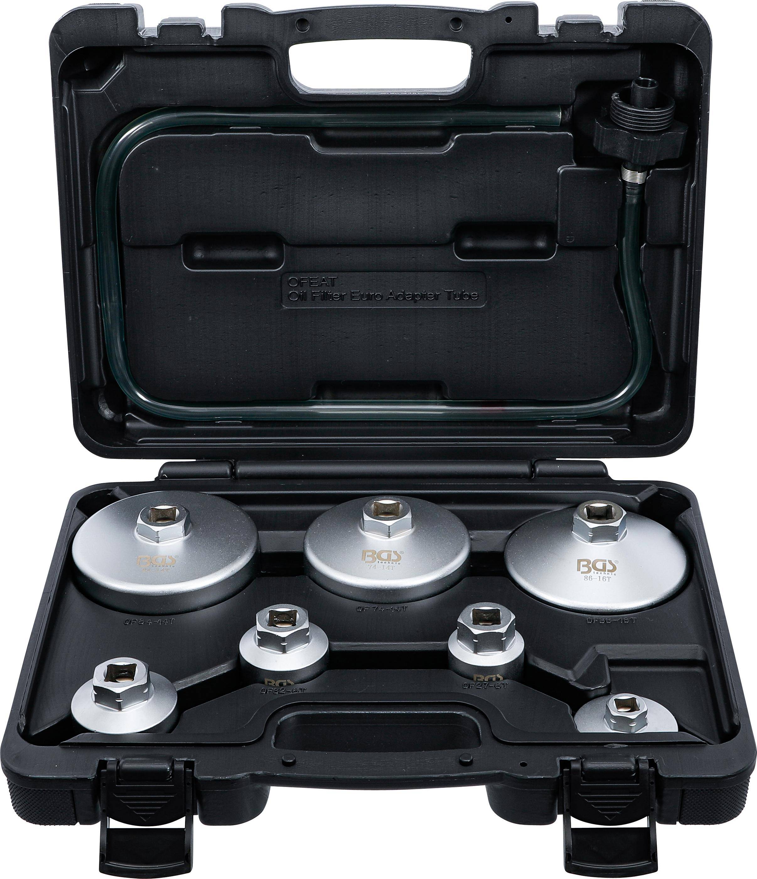 BGS lfilterschlssel-Satz | mit lfilter-Ablassschlauch | fr VAG, BMW,