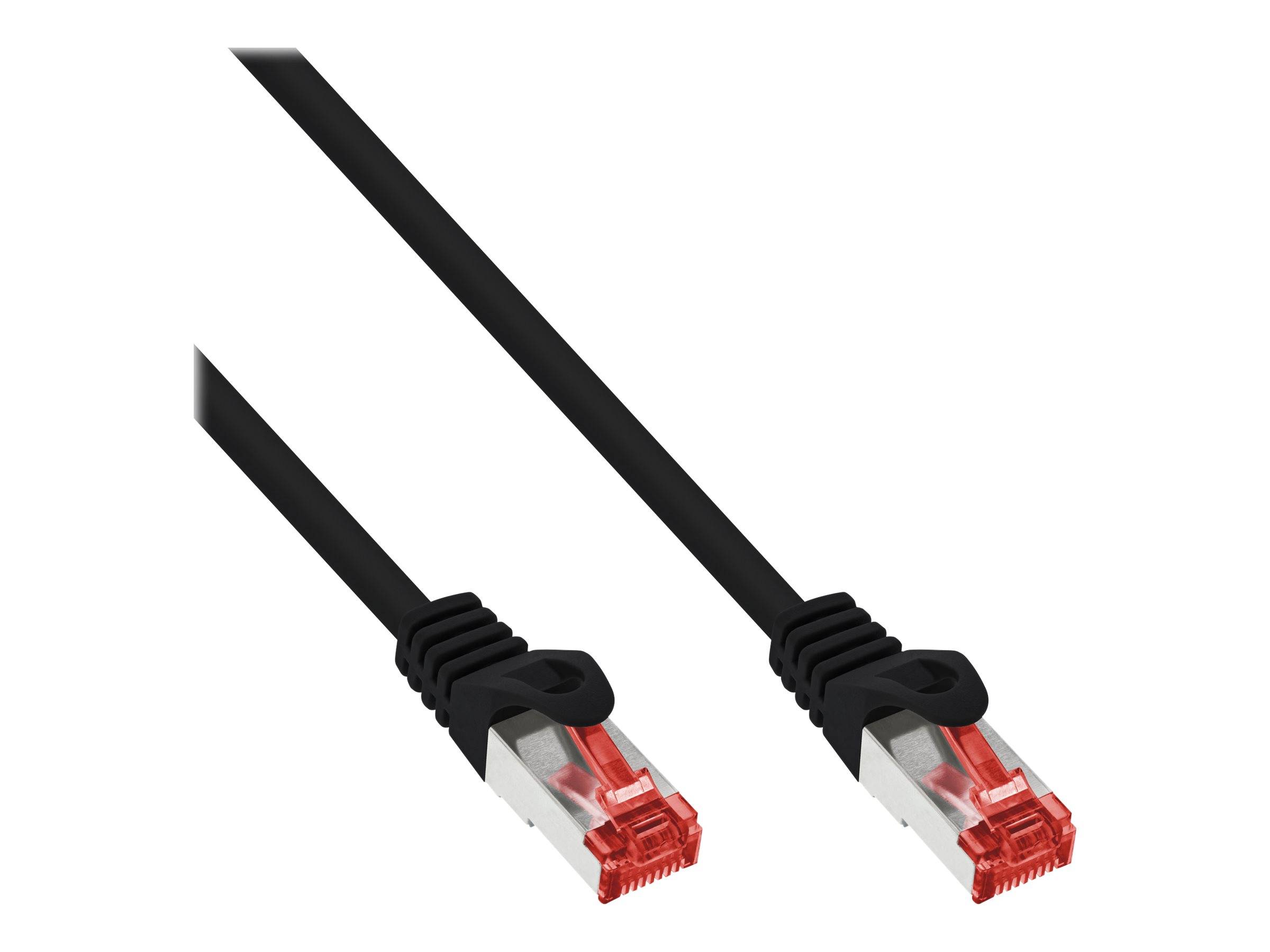 InLine 40er Bulk-Pack Patchkabel - S/FTP (PiMf) - Cat.6 - PVC - CCA - schwarz -