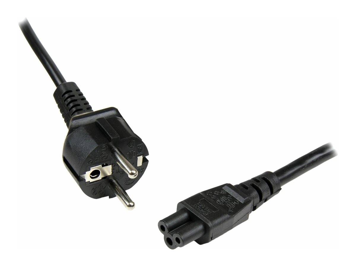 StarTech.com 3m (10ft) Laptop Power Cord, EU Schuko to C5, 2.5A 250V, 18AWG, Notebook / Laptop Replacement AC Cord, Prin