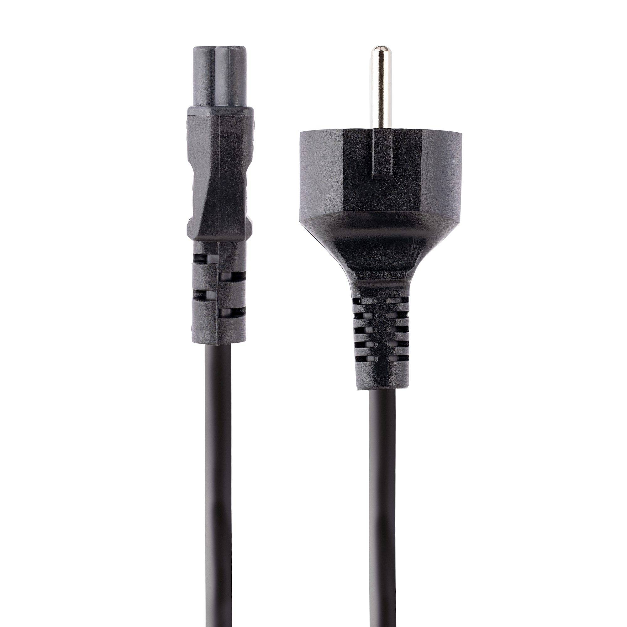 StarTech.com 3m (10ft) Laptop Power Cord, EU Schuko to C5, 2.5A 250V, 18AWG, Notebook / Laptop Replacement AC Cord, Printer/Power Brick Cord