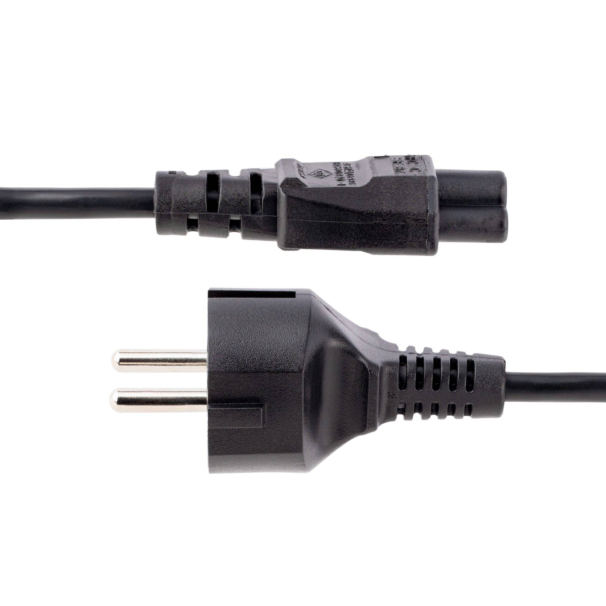 StarTech.com 3m (10ft) Laptop Power Cord, EU Schuko to C5, 2.5A 250V, 18AWG, Notebook / Laptop Replacement AC Cord, Printer/Power Brick Cord
