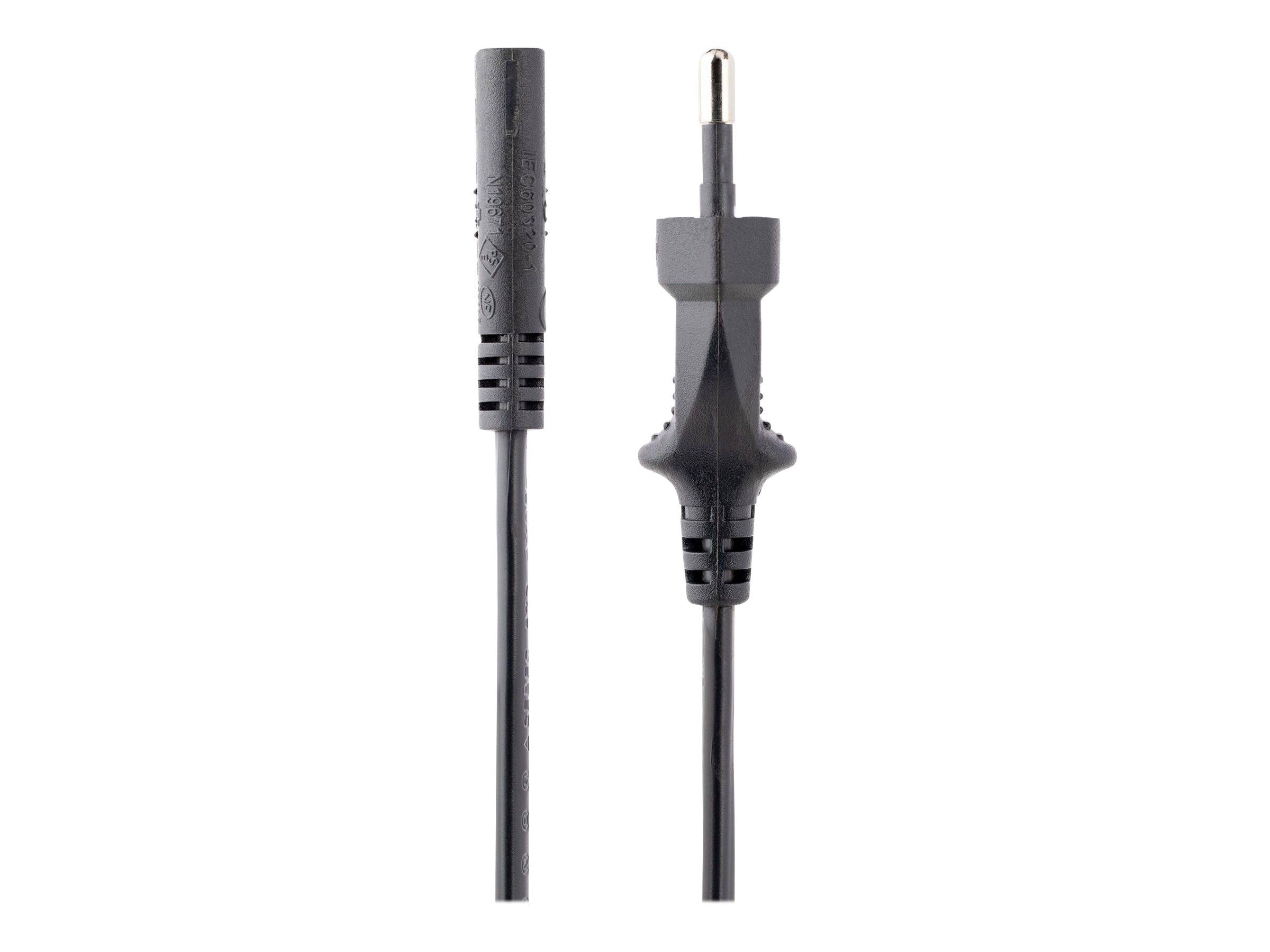 StarTech.com 3m (10ft) Laptop Power Cord, EU Plug to C7, 2.5A 250V, 18AWG, Notebook / Laptop Replacement AC Power Cord,