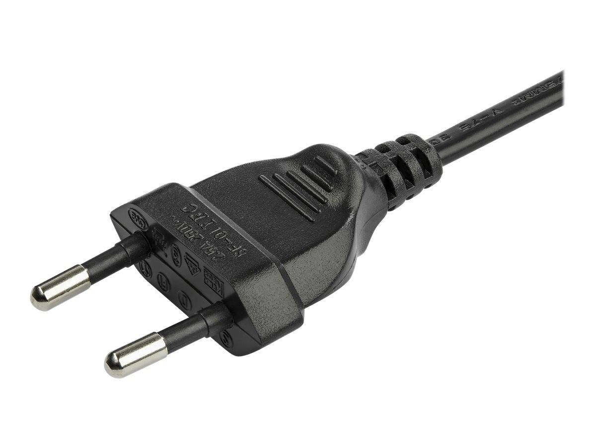 StarTech.com 3m (10ft) Laptop Power Cord, EU Plug to C7, 2.5A 250V, 18AWG, Notebook / Laptop Replacement AC Power Cord,